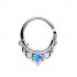 Blue Synthetic Opal Nose Ring