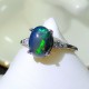 925 Silver Natural Oval Gemstone Planet Ring