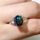 925 Silver Natural Oval Gemstone Planet Ring 925 Silver Natural Oval Gemstone Planet Ring
