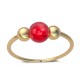 Red Opal Gold Helix Hoop Fire Opal Nose Ring Body Ring