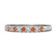 14K White Gold Fire Opal Band Ring 14K White Gold Fire Opal Band Ring