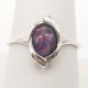 925 Sterling Silver Antique Black Opal Ring