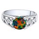 Venetian Vintage Design Black Fire Opal Ring Venetian Vintage Design Black Fire Opal Ring