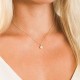Srerling Silver Tiny Opal Necklace Srerling Silver Tiny Opal Necklace