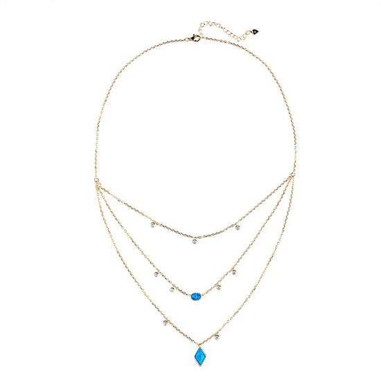 Three Triple Layered Opal Necklace Three Triple Layered Opal Necklace