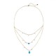 Three Triple Layered Opal Necklace