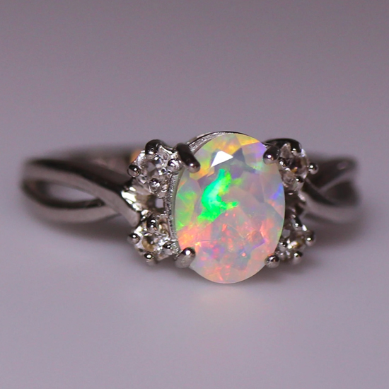 Natural opal ring anniversary ring for women Natural opal ring anniversary ring for women