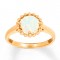 10K Yellow Gold Lab-Created Opal Ring