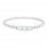 14K Gold Plated Silver White Opal Rings Women Wedding Band