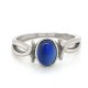 Australian Black Opal Ring Stainless Steel Australian Black Opal Ring Stainless Steel